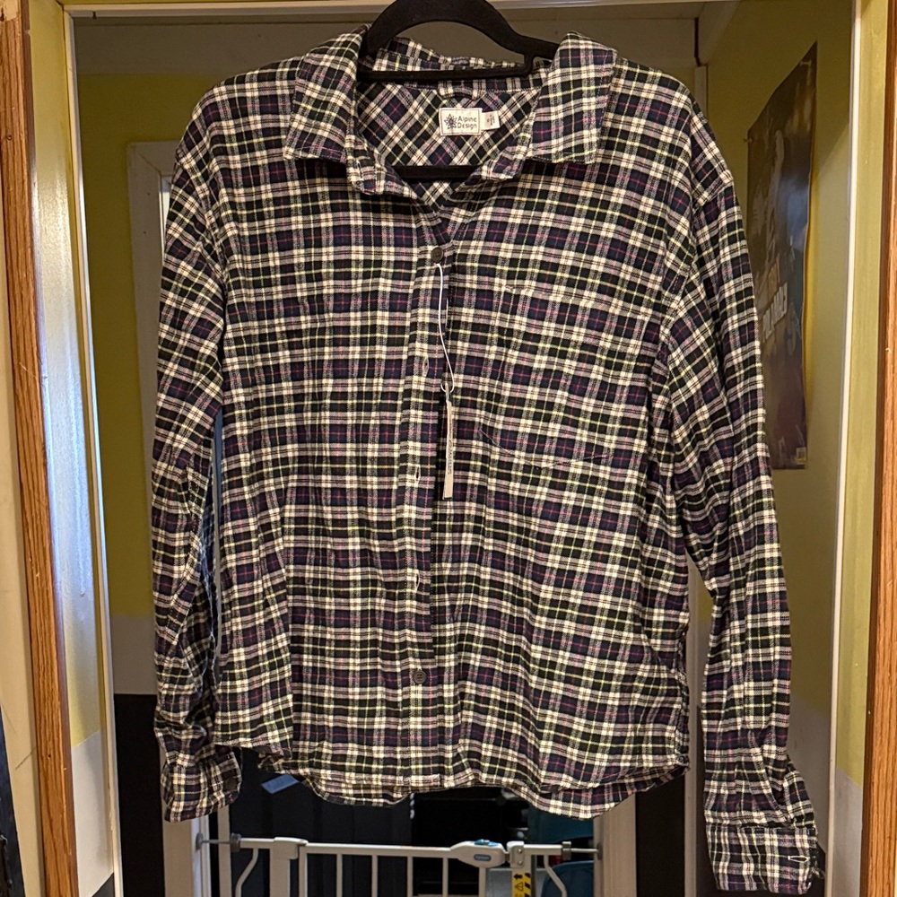 Alpine Design Checkered Shirt in Blue and Red